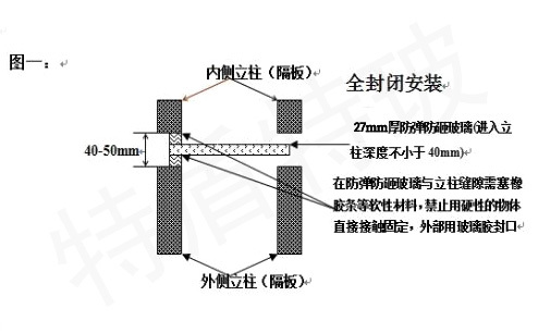 防彈玻璃安裝規范